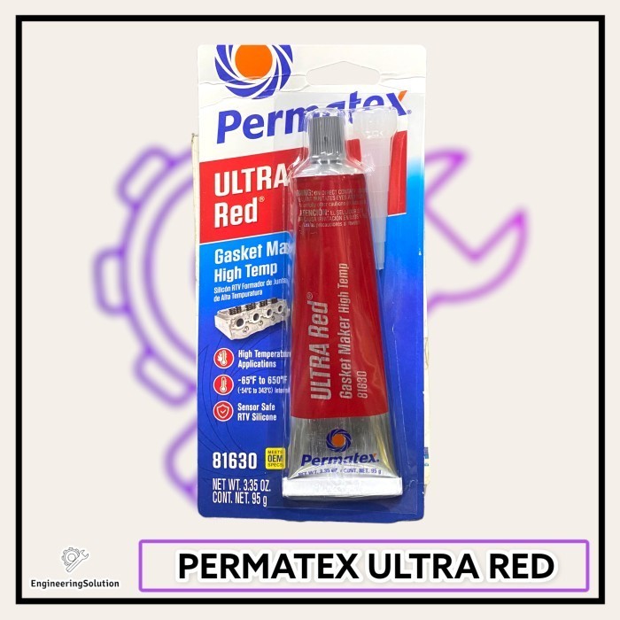 

Permatex Ultra Red High Temp 95G / Lem Silikon Permatex Merah