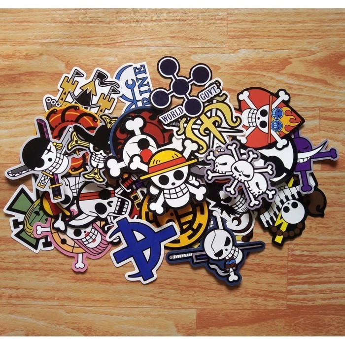 

28 Pcs Stiker Set Jolly Roger Logo One Piece