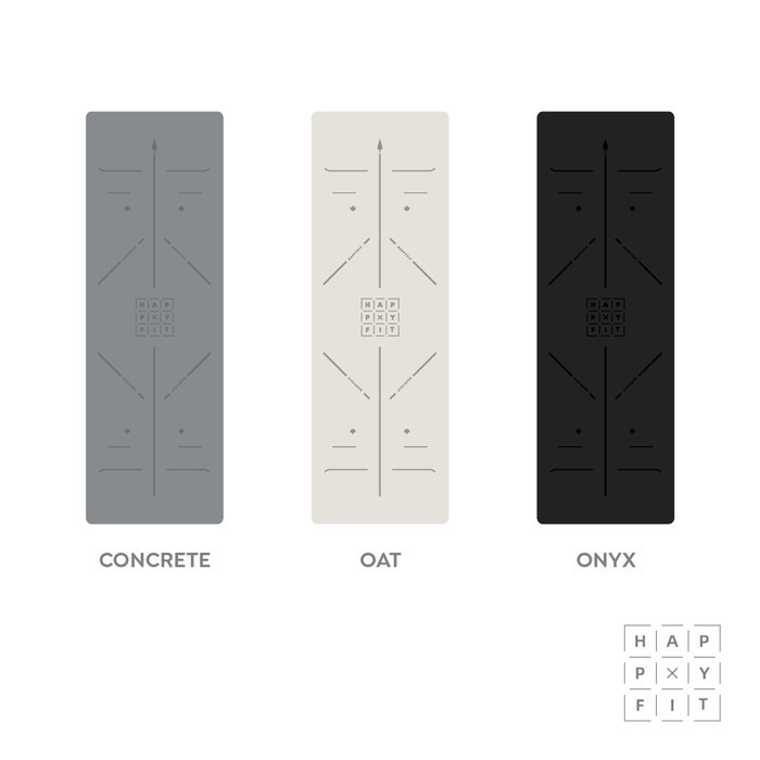 HAPPYFIT Yoga Mat Premium PU Rubber 5mm - Matras Yoga PU