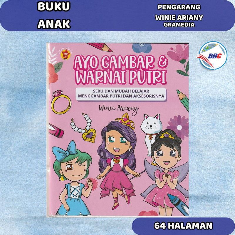 BUKU AYO GAMBAR & WARNAI PUTRI