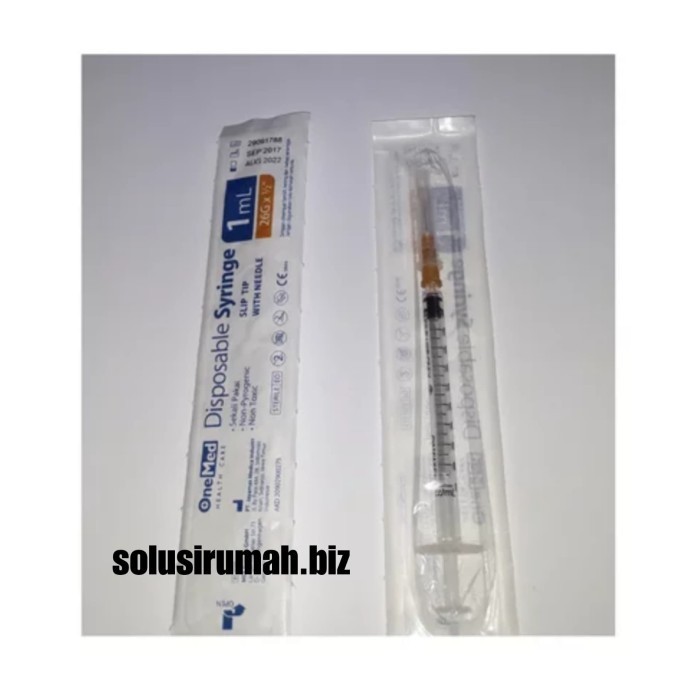 monggo] SPUIT 1 CC ONE MED- SYRINGE SUNTIKAN 1CC 1ML ONE MED SYRINGE 1 ML