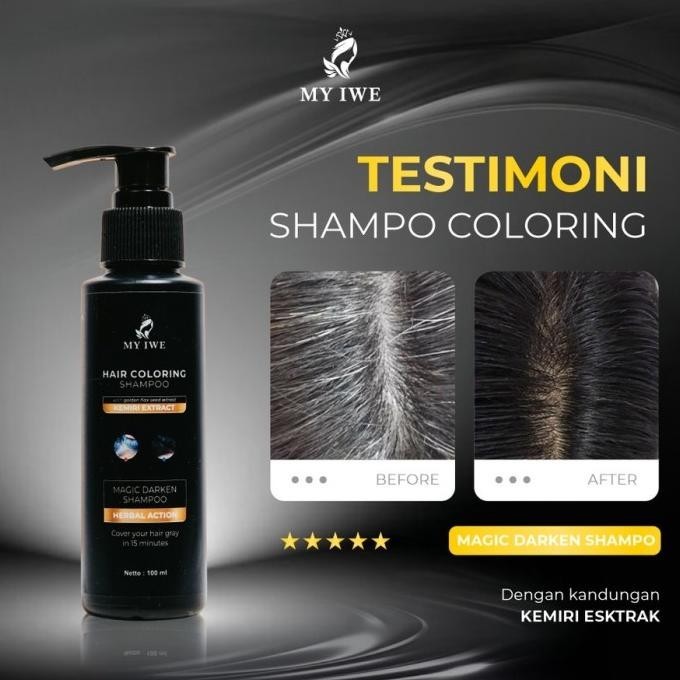 My Iwe Hair Coloring Black Shampo Original- My Iwe Shampo