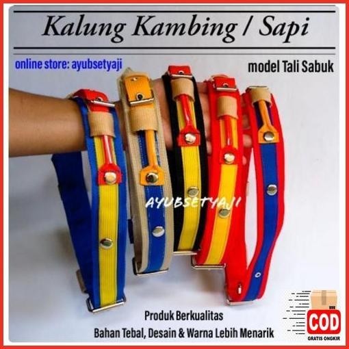 Hot Sale Kalung Lonceng Sapi Kalung Kambing Model Set Lengkap 06 Bel Bandul Lonceng Kuningan Tali Ko