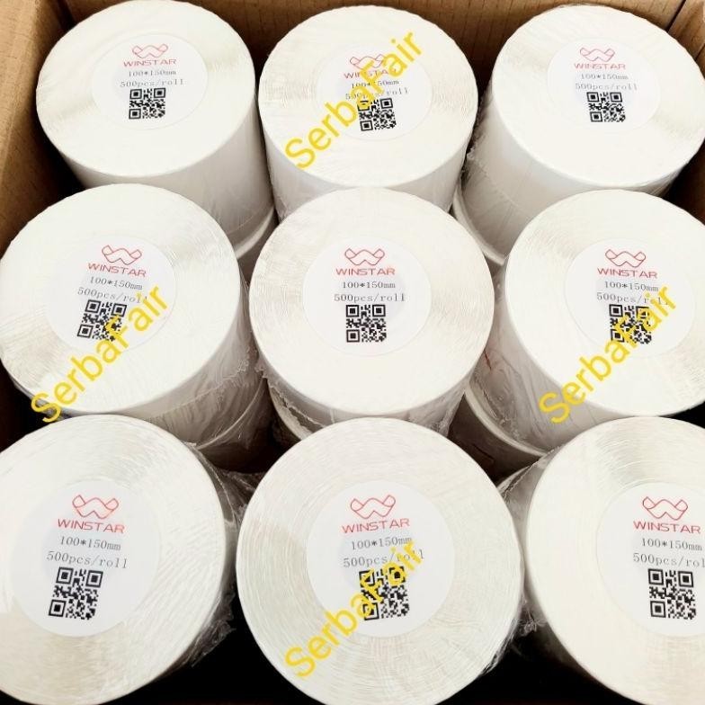 

By05 Label Barcode 100 x 150 / Kertas Sticker Thermal Resi 100x150MM WINSTAR ISI 500 PREMIUM SPEC Terlaris