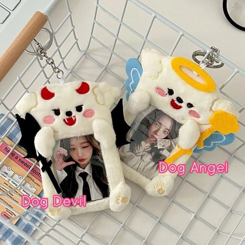 

df-8 Angel Devil Photocard Holder Boneka Poca Lanyard Kartu Viral
