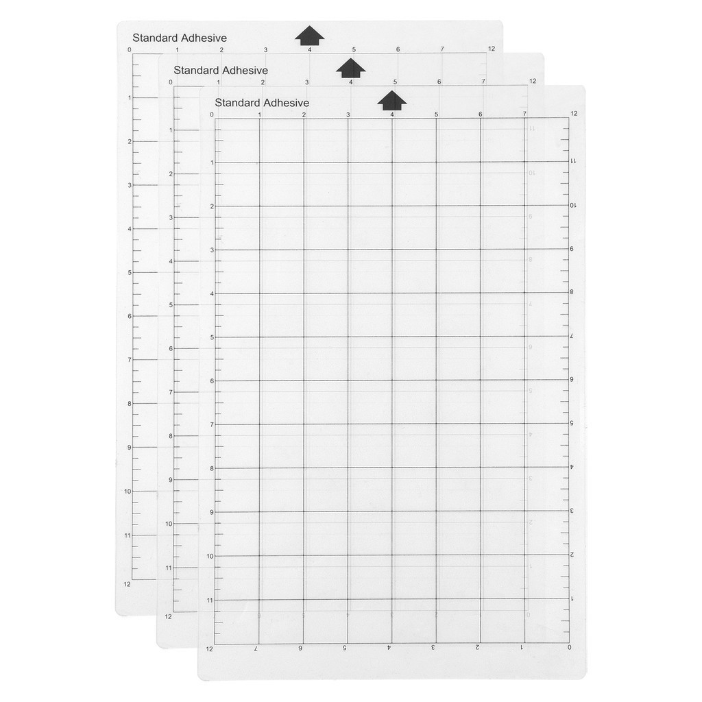 

Replacement Cutting Mat Transparent Adhesive Mat Mat with Measuring Grid 8 by 12-Inch for Silhouette Cameo Explore Plotter Machine 3PCS