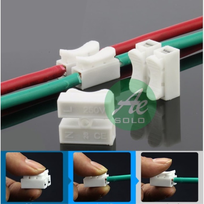 #####] Cable Connector 2 Pin Konektor Kabel Mudah 2P Wire Kabel Konektor 2P