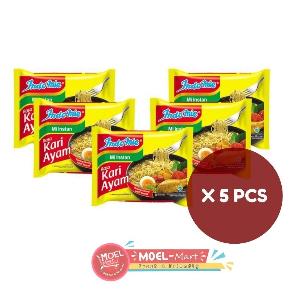 

INDOMIE Kari Ayam Bawang 5 pcs x 69gr