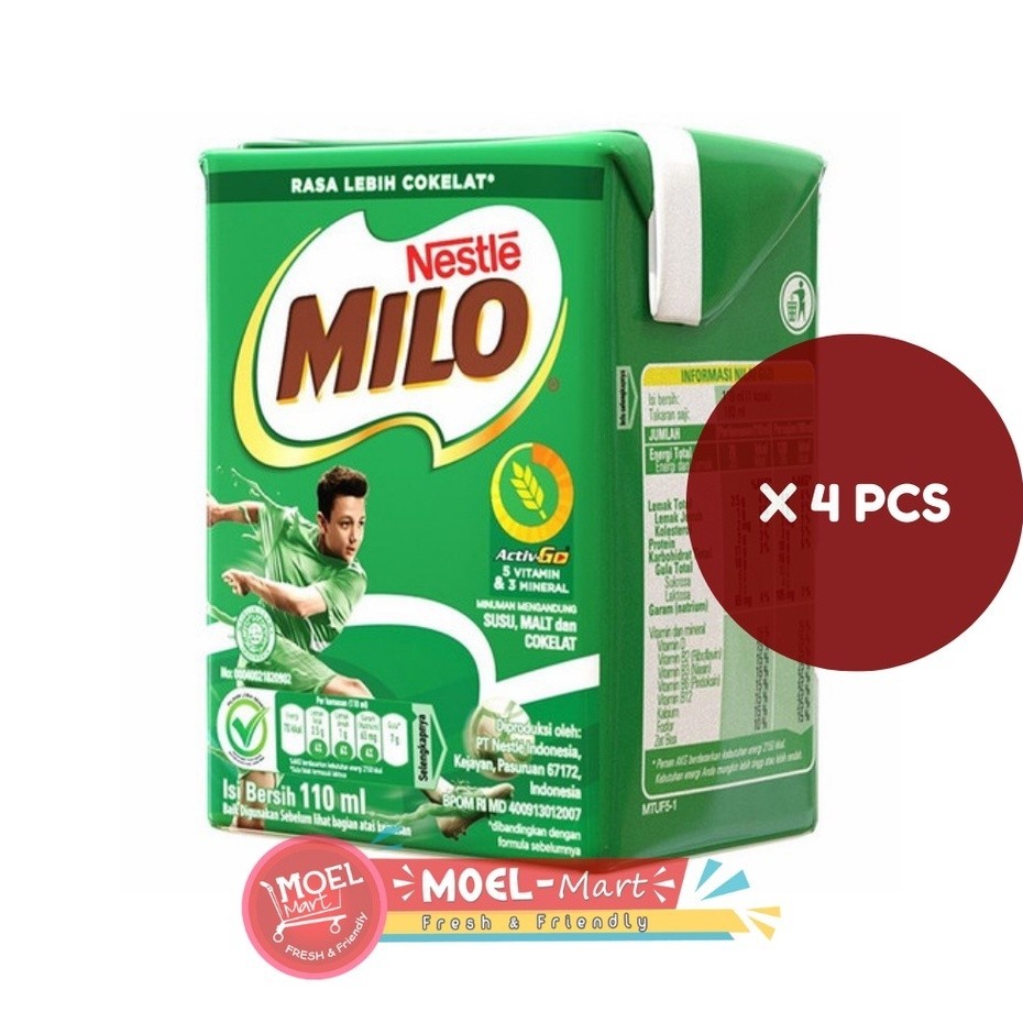 

MILO UHT Activ-Go 4 Pcs x 110 ML