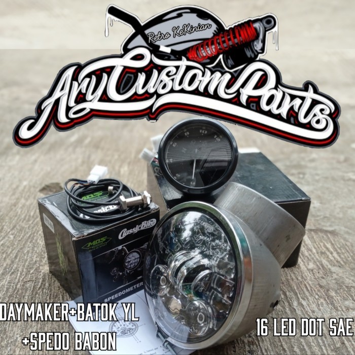 New Daymaker 16 Led 5,75 Inch Set Batok Lampu Yl Bisa Cb 100 Racing Gl 100 Terbaik