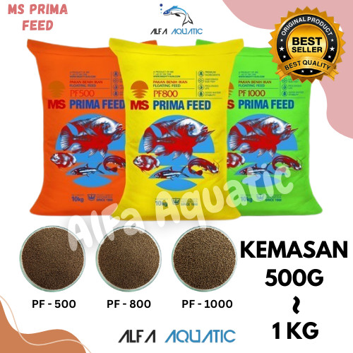 Pakan Ikan PF500 - PF 800 - PF 1000 500g/ 1kg Prima Feed pelet Ikan Hias
