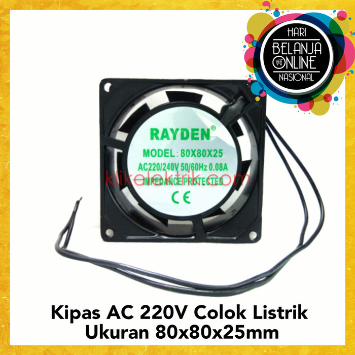 Exhaust Fan Blower Kipas Panel Komputer Fan AC 220V 8cm Rayden