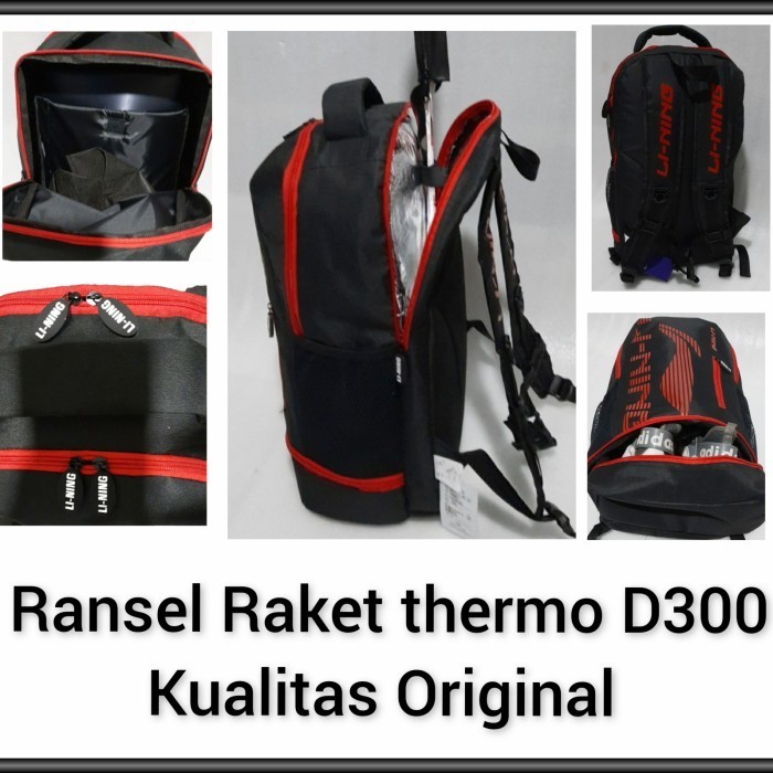Tas Raket Ransel Thermo Victor Export Quality Original