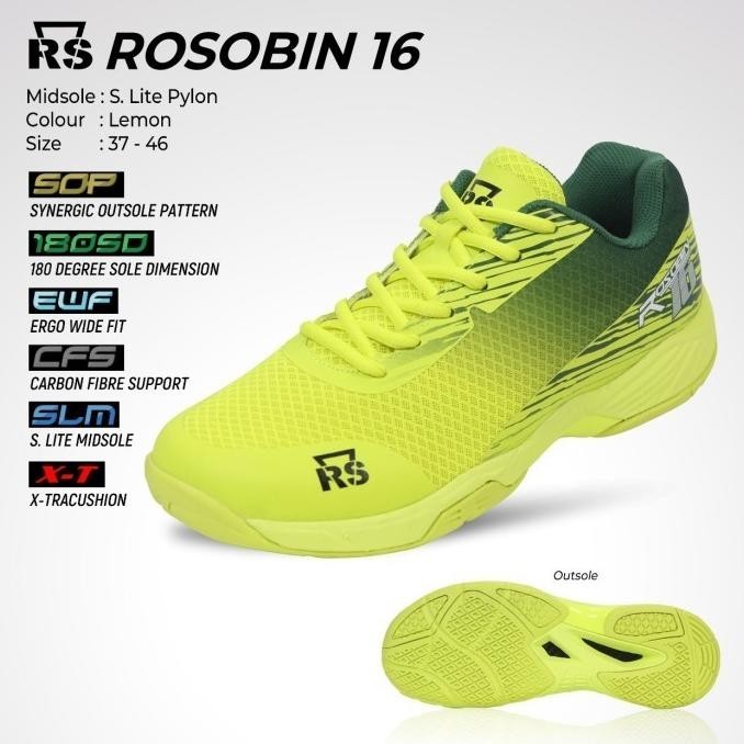 SEPATU BADMINTON RS ROSOBIN 16 ORIGINAL KALYNAKEIKO
