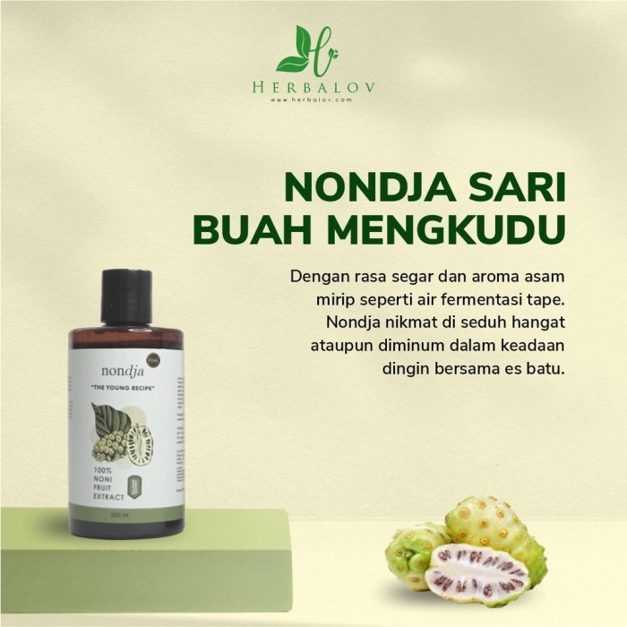 

NONDJA HERBALOV UNTUK DIET DBH SARI BUAH NONI FERMENTASI MENGKUDU