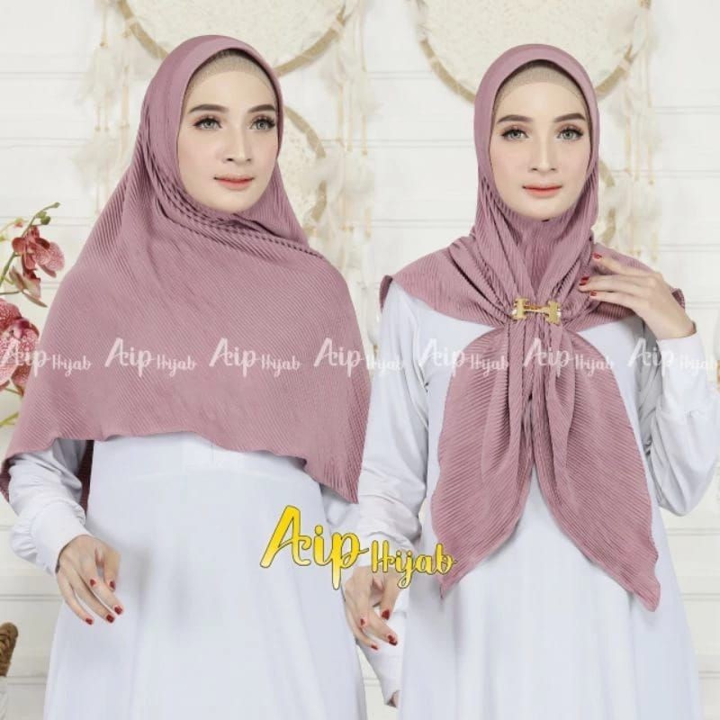 Hijab Instan AH-05 Plisket Gesper H By Aip Hijab