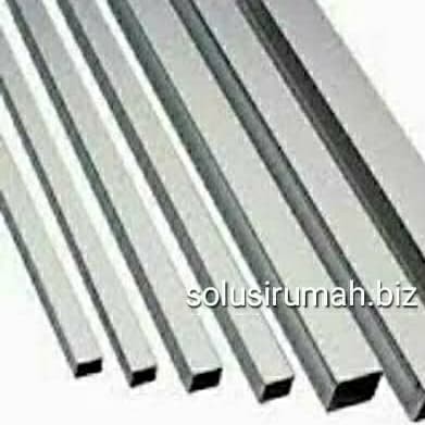 ~~~] HOLLOW ALUMINIUM 20 X 20MM P 1M PIPA KOTAK per 1 meter