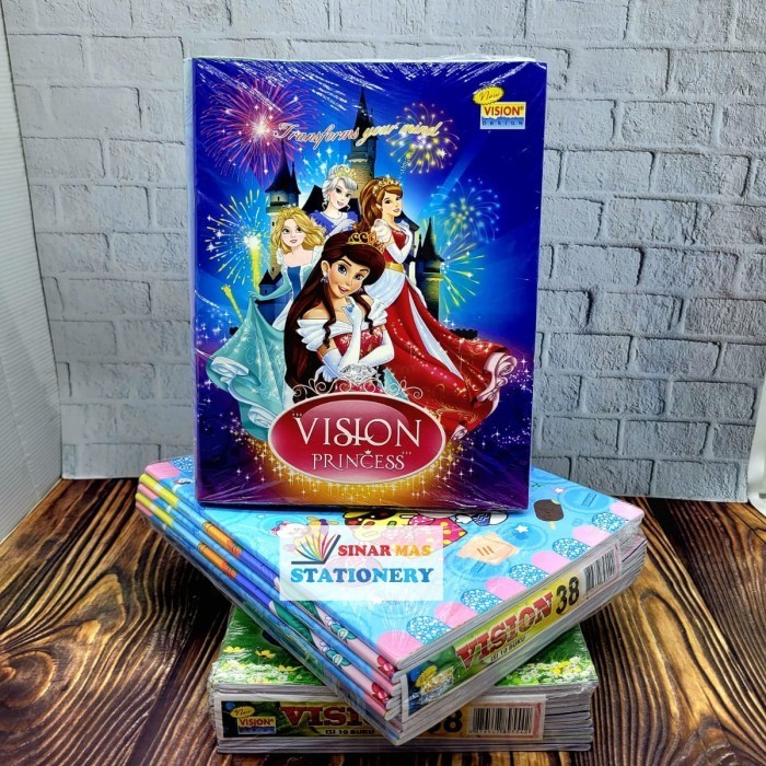 

Buku Tulis Vision 38 lembar Ukuran Buku kwarto / Kecil ( Pak )