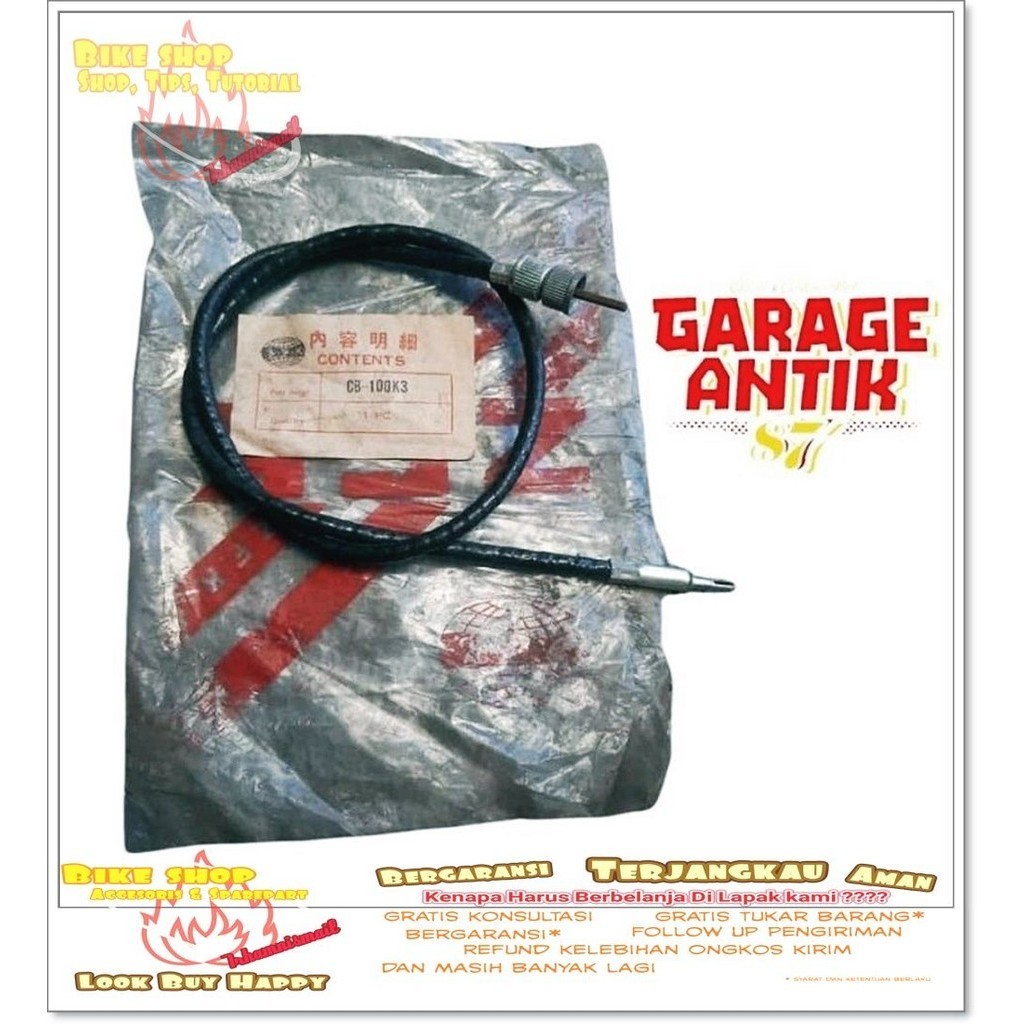 Kabel speedo cb100 cb125 s90 90z honda benli cg110 cg125 motor clasik vintage