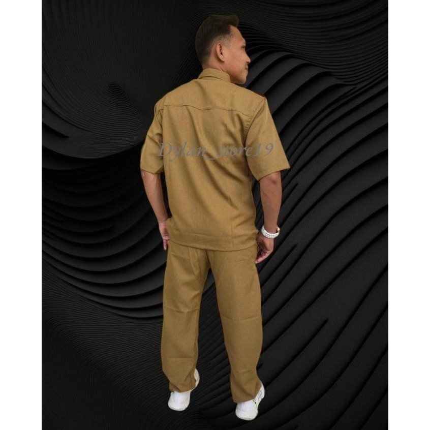 Seragam Pns Seragam Pemda Pria Khaki/Celana Pns Keki /Kemeja Pns Keki