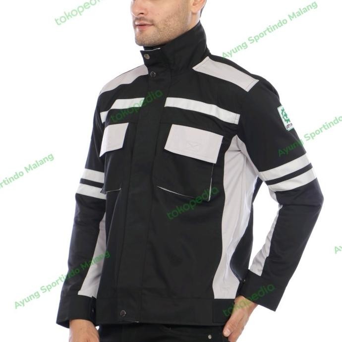 Baju Wearpack Semi Jaket Safety Resleting Seragam Kerja K3 Pita 3M