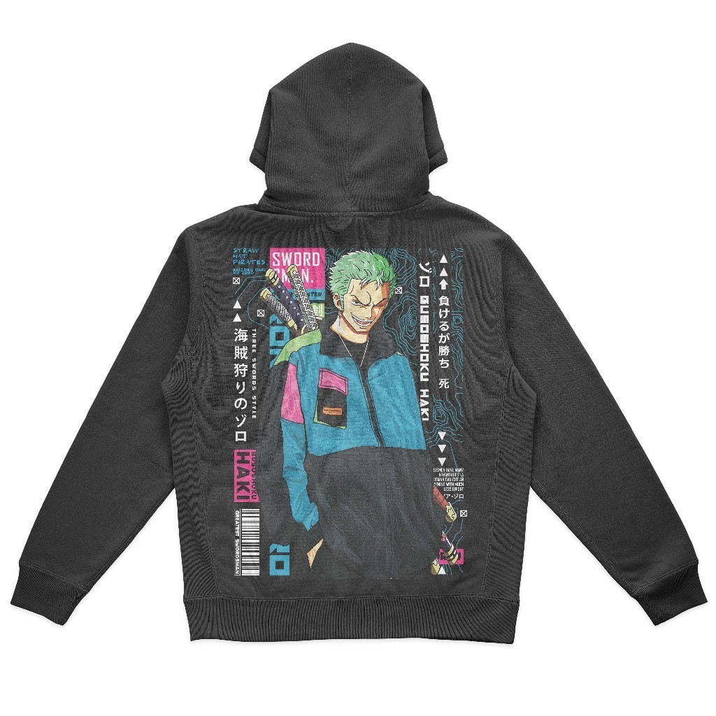 [NMDS COMPANY] PREMIUM CREWNECK Hoodie Jumper Anime Zoro Pria Wanita