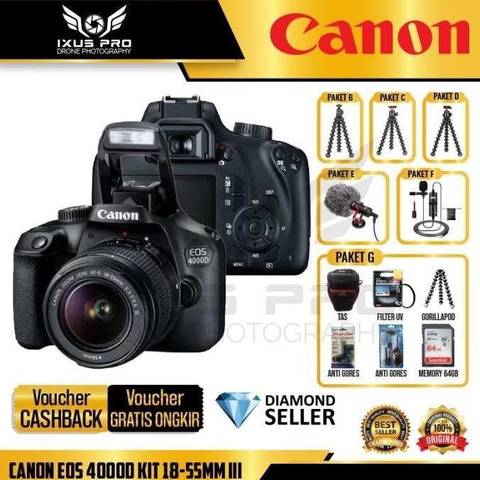 Canon Eos 4000D Kit 18-55mm III Kamera Canon EOS 4000 D