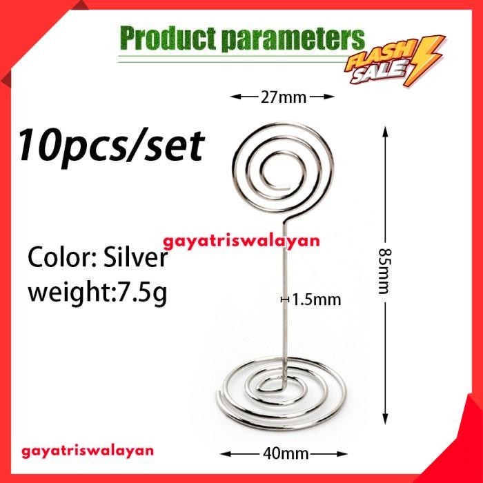 

TABLE NUMBER HOLDER PHOTO HOLDER CLIP PARTY MEMO STAND NOTE CLIP KUALITAS PRODUK TERBAIK