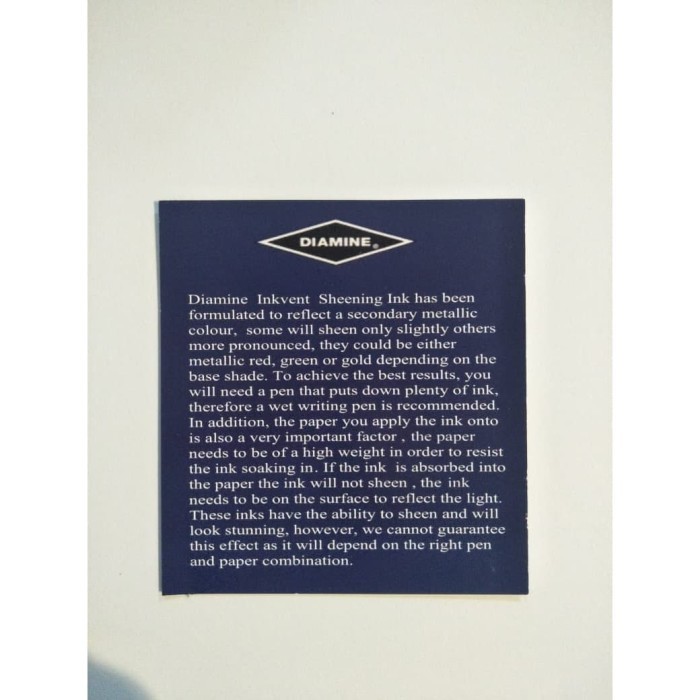 

Diamine Inkvent Blue Edition - Sheen (50Ml)