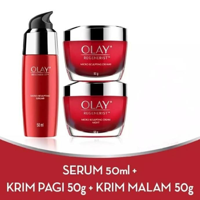 Olay Set Serum 50Ml + Olay Day & Night Cream 50Gr