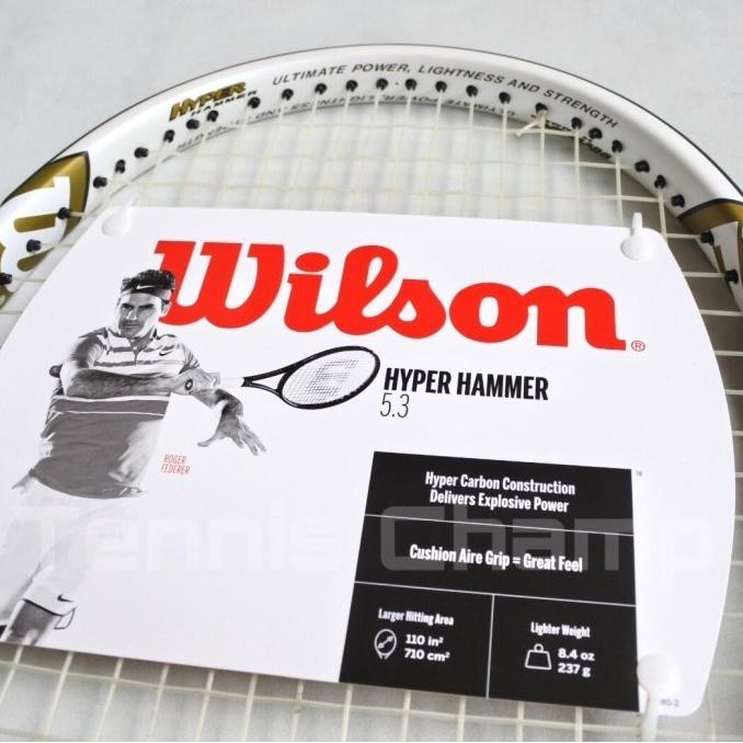 Raket Tenis Wilson Hyper Hammer 5.3 Black&White/Tennis Racket Wilson