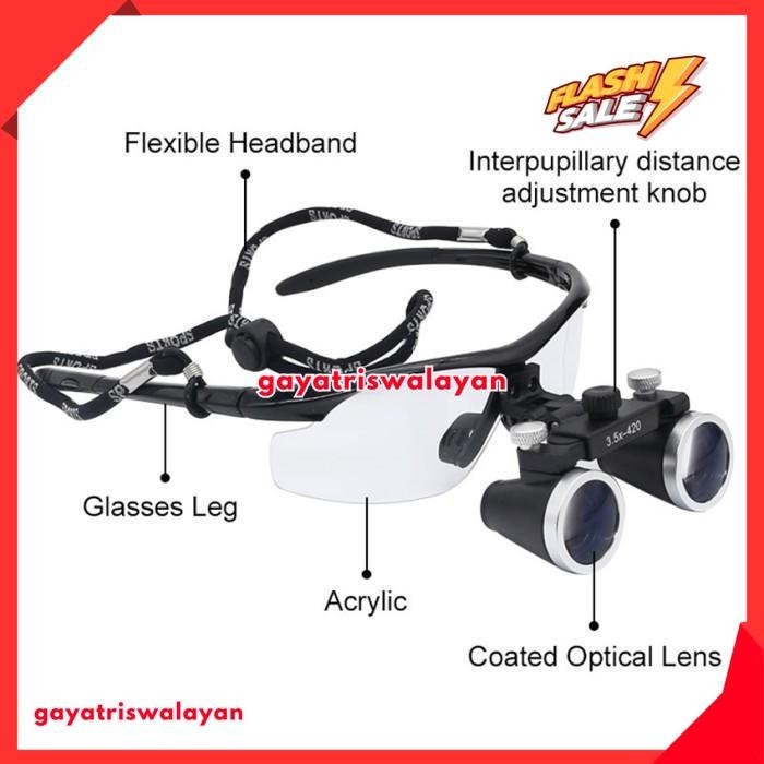 

3.5X DENTAL KACA MATA PEMBESAR LOUPE / KACAMATA PEMBESAR BEST PRODUCT