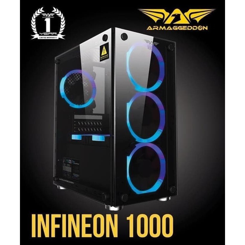 Armageddon Infineon 1000 | Free 3 Fan | Casing Case Pc