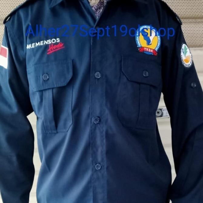 Kemeja Tksk Baju Tksk Kemeja Kemensos Hadir Seragam Tksk