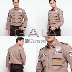 Baju Seragam Satpam - Security Terbaru Pdl Satu Bahan Gaia Neo Premium