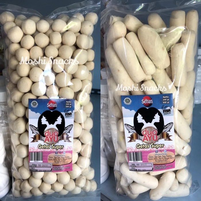 

LIMITED EDITION Getes Super Ikan Tenggiri Duo Ayu 250gr / Getas Kerupuk Bangka