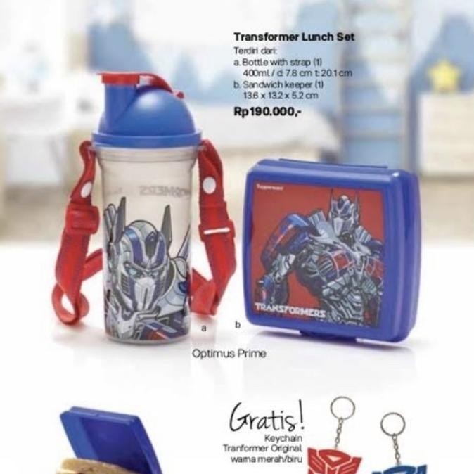 Tempat Makan Dan Minum Anak Tupperware Transformer Lunch Set