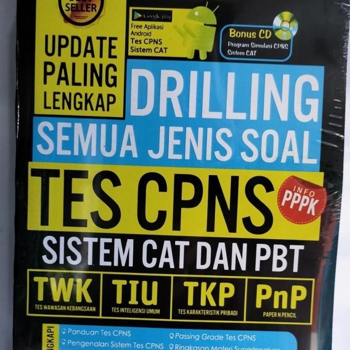 

Buku UPDATE PALING LENGKAP DRILLING SEMUA JENIS SOAL TES CPNS SISTEM C