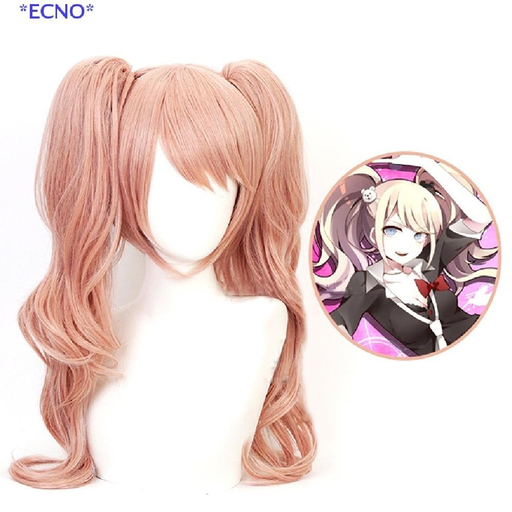 Wig Panjang Keriting Pink Anime Danganronpa Enoshima Junko