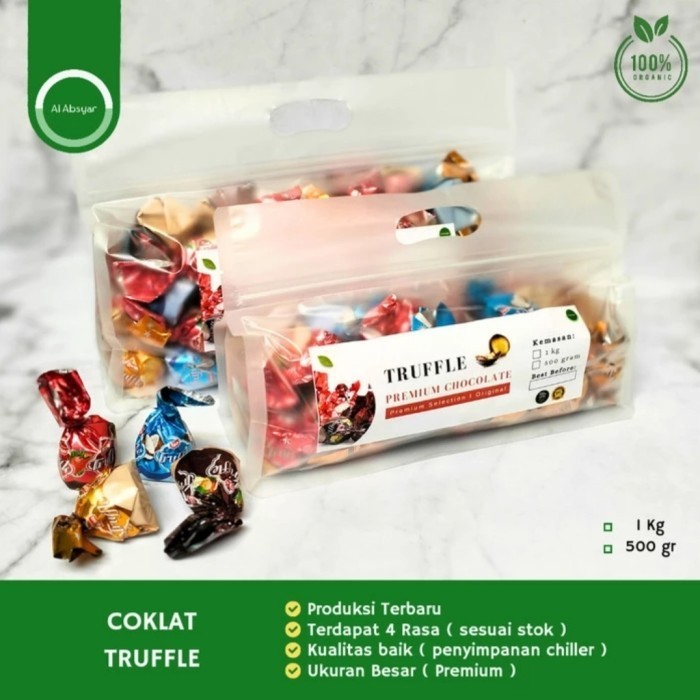 

COKLAT TRUFFLE 1 KG MIX COKLAT MIX ARAB OLEH OLEH HAJI UMROH PREMIUM