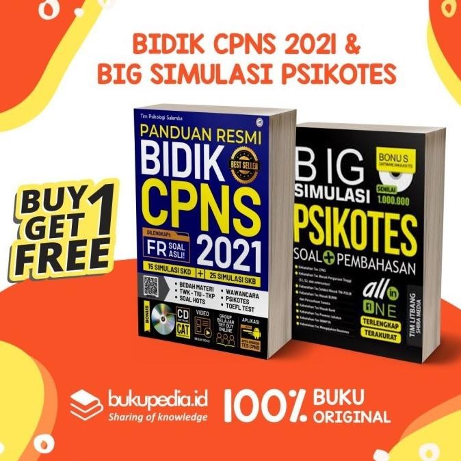 

PROMO BUY 1 GET 1 - PANDUAN RESMI CPNS 2021 + BIG SIMULASI PSIKOTES