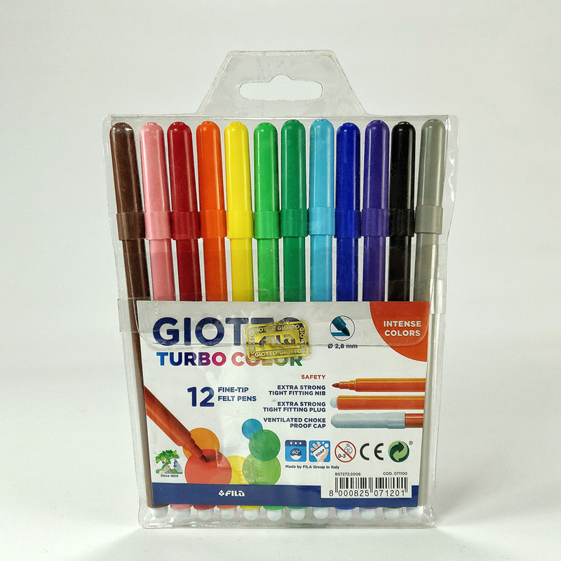 

Giotto Turbo Color W/ Wallet 12 Colours