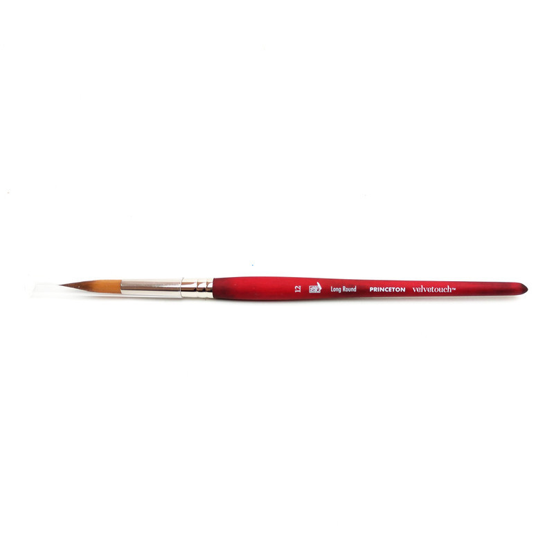 

Princeton Velvetouch Synthetic Short Handle Long Round Sz 12