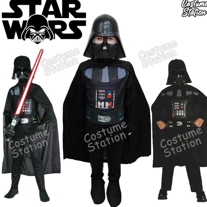 Kostum Star Wars Darth Vader / Costume Vader Star Wars anak laki