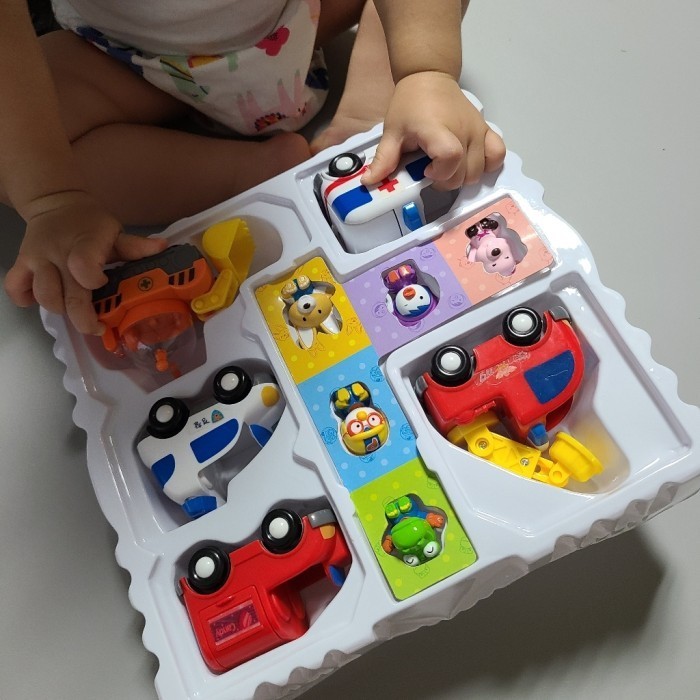 PORORO TOYS TRANSPORTAION SET 5 VCARS