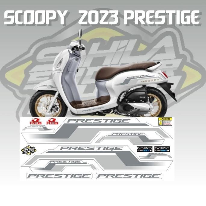 Stiker Scoopy Striping 2023 Prestige 01 - Stiker Motor