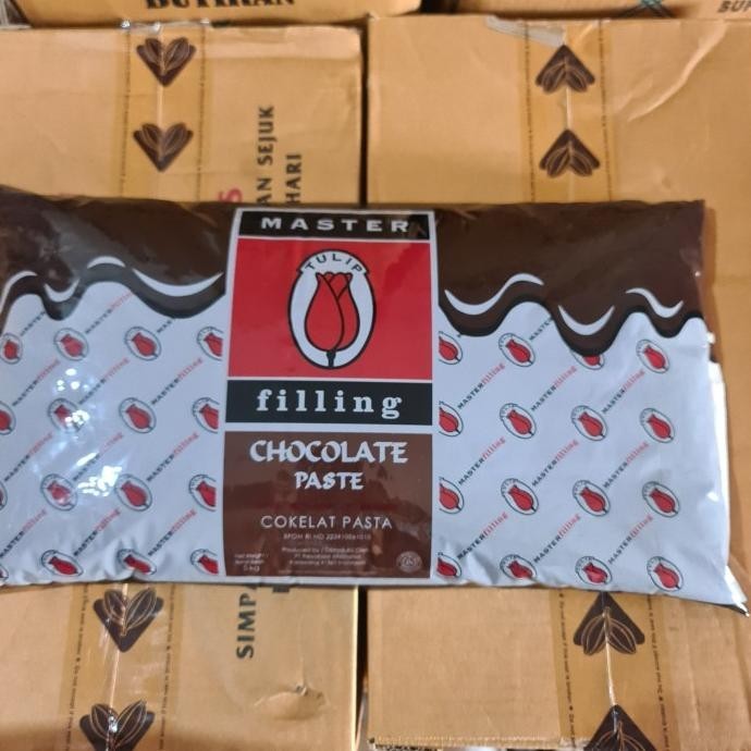 

Tulip Chocolate Master Filling 5Kg - Selai Coklat Pasta 5 Kg