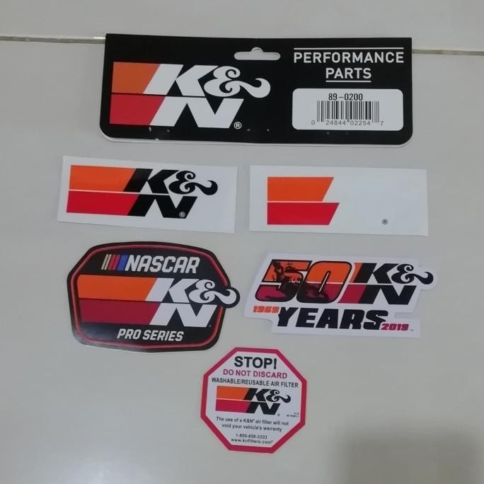 

READY STOCK K&N EXCLUSIVE 50 YEARS DECALS / STIKER 89-0200 !!!!!
