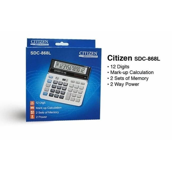 

promooo baru kalkulator/calculator citizen sdc-868l