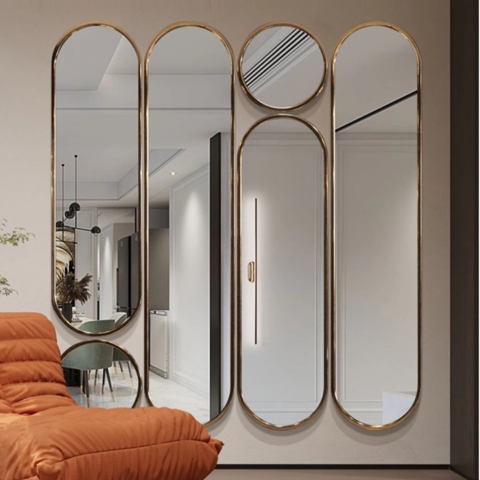 Hiasan Dinding Kaca Ruang Tamu / Wall Mirror Decoration